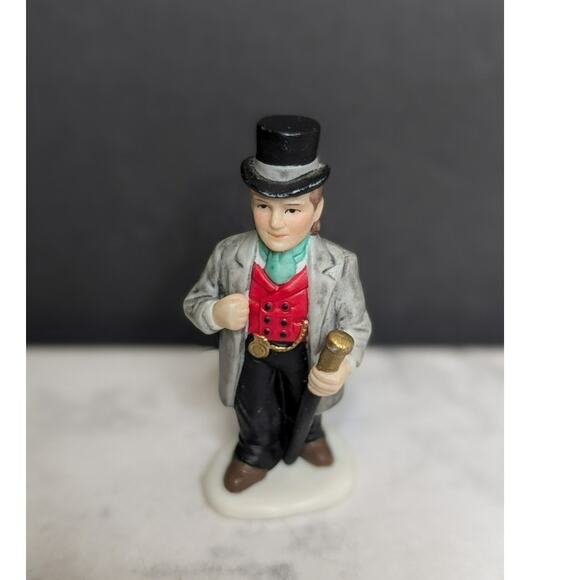 Vintage Lefton Colonial Village Morton Manchester figure Holiday Christmas - Picture 1 of 7